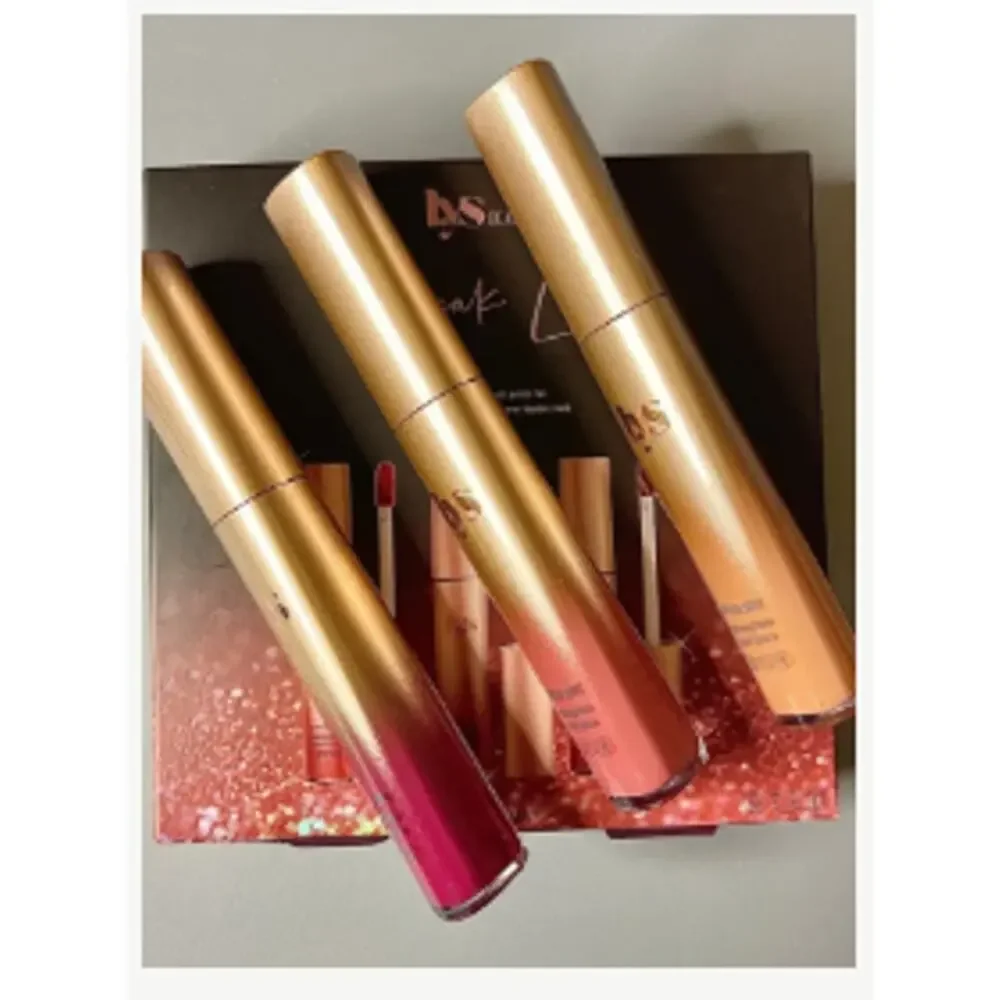 lys Beauty Speak Love 3 Piece Matte Liquid Lipstick Set (7.2 mL each) - NEW